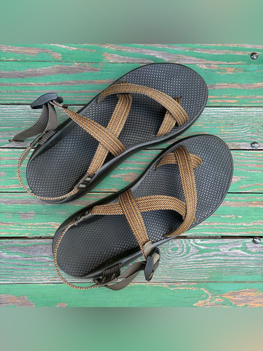 Chaco Z/2 Classic Mens Sandals Sz 12 Brown Strappy Hiking Shoes